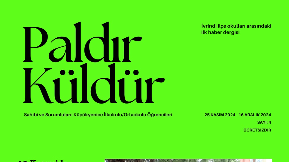 Paldır Küldür 4.Sayı